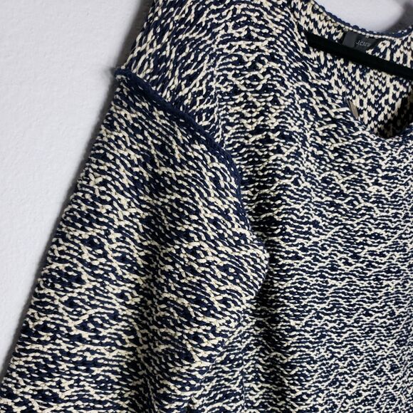 J Crew Womens M Relaxed Wideneck Knit Blue Sweater 1552 - Picture 5 of 8